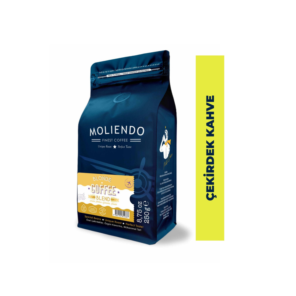Moliendo Finest Coffee Blonde Coffee Blend Kahve ( Çekirdek Kahve ) 250 G. Çekirdek Kahve Beden Kahve Fiyatı