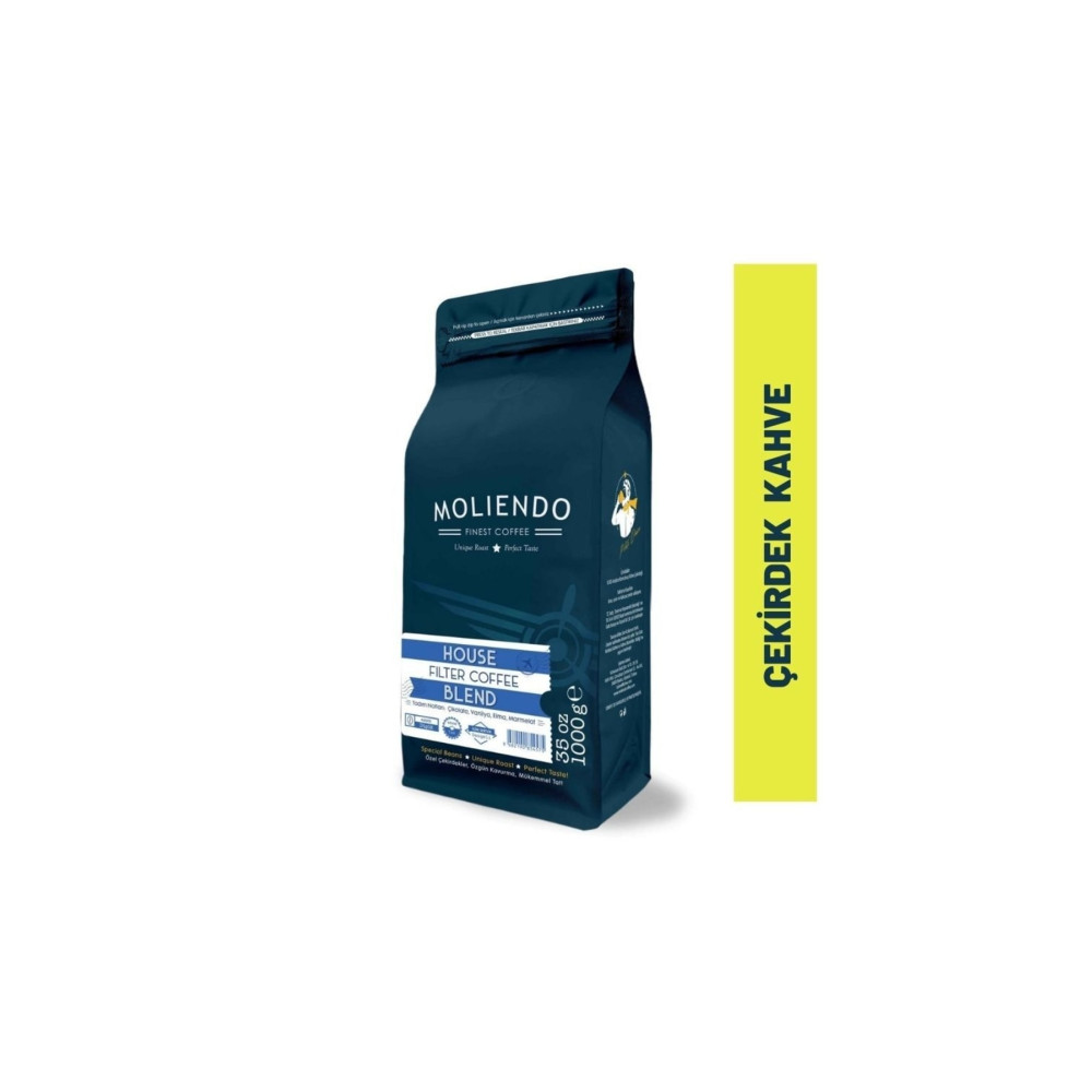 Moliendo Finest Coffee House Blend Filtre Kahve ( Çekirdek Kahve ) 1000 G. Çekirdek Kahve Beden Kahve Fiyatı