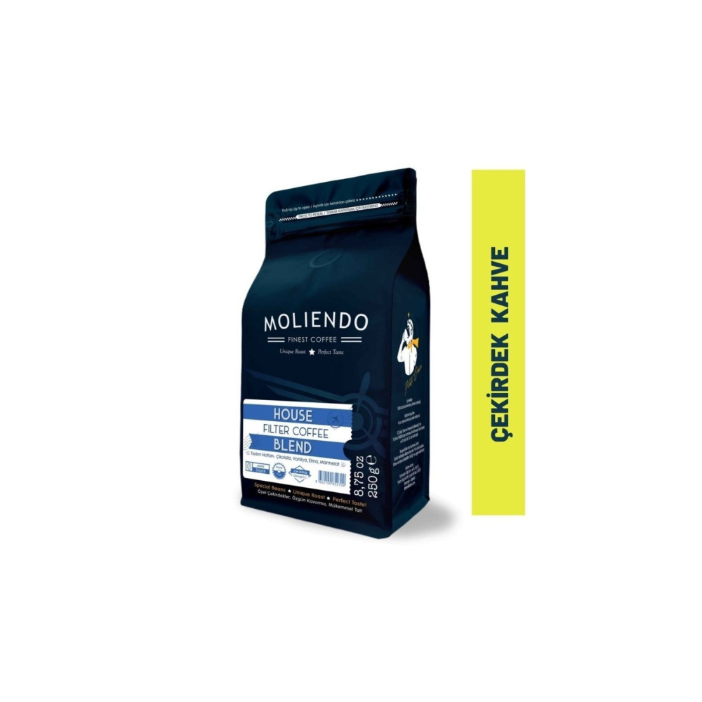 Moliendo Finest Coffee House Blend Filtre Kahve ( Çekirdek Kahve ) 250 G. Çekirdek Kahve Beden Kahve Fiyatı