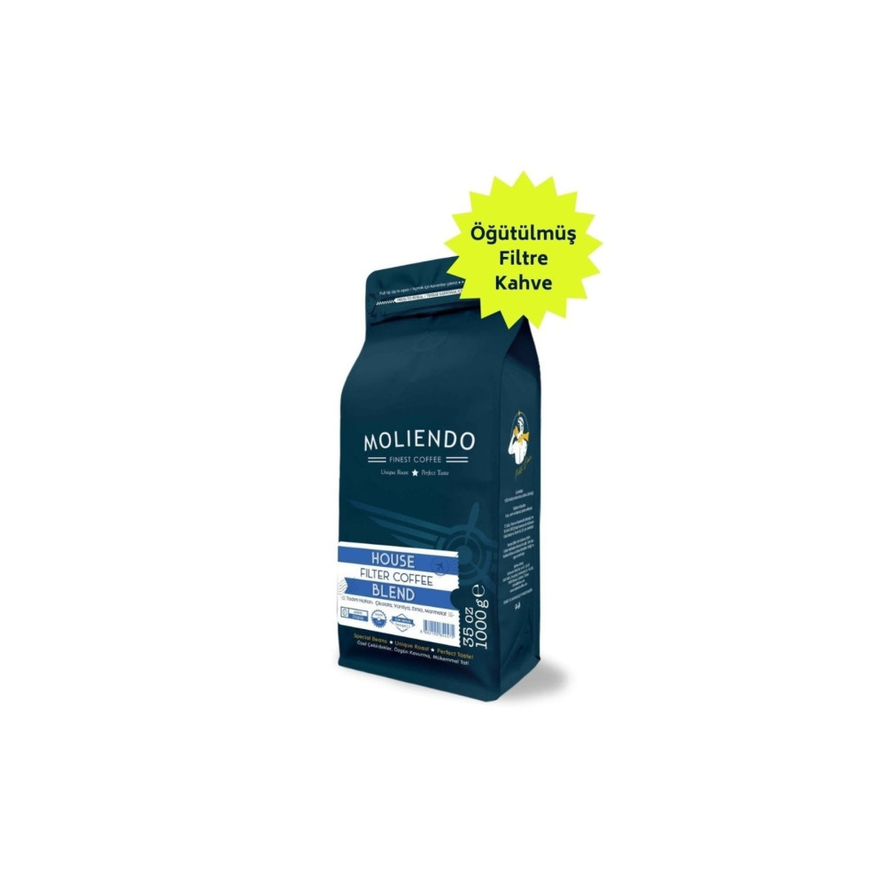 Moliendo Finest Coffee House Blend Filtre Kahve ( Öğütülmüş Filtre Kahve ) 1000 G. Filtre Kahve Beden Kahve Fiyatı