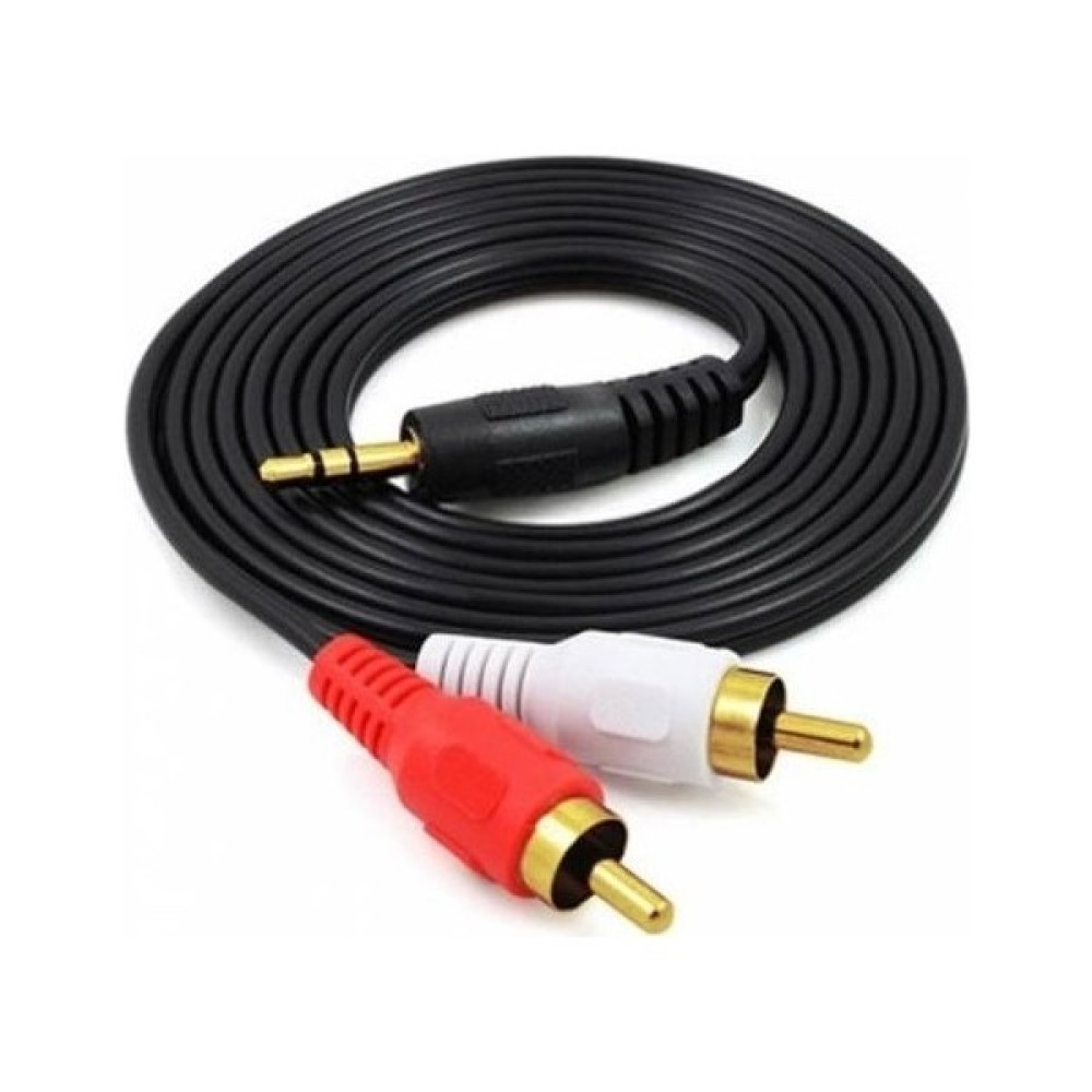 Molix 1.5 Metre Stereo Lale Kablo 3.5 mm Stereo 2 RCA Ses Sistemi Kablosu Aux Görüntü Kablosu Fiyatı