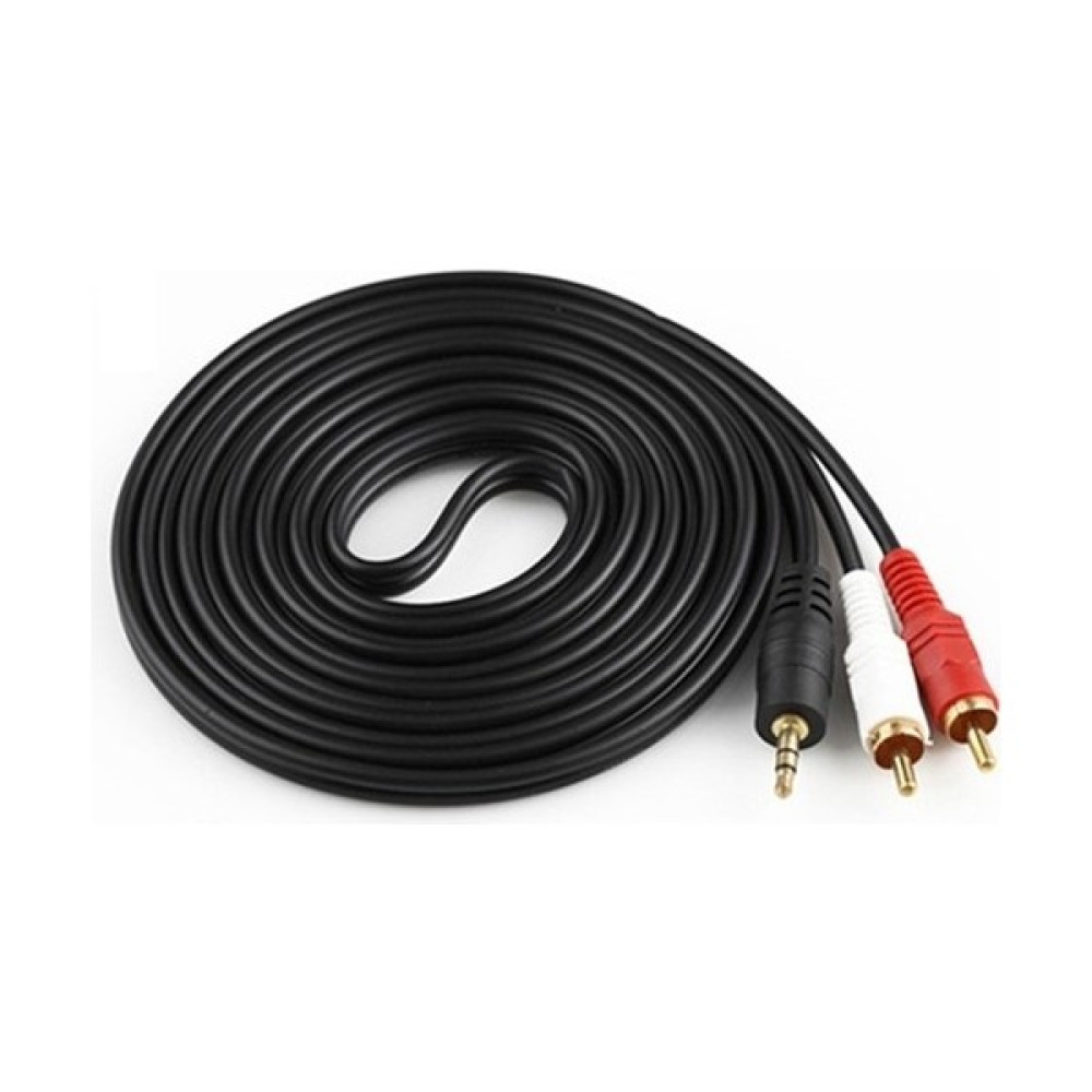Molix Stereo Lale Kablo 3.5 mm Stereo 2 RCA Ses Sistemi Kablosu Aux 3 mt Görüntü Kablosu Fiyatı