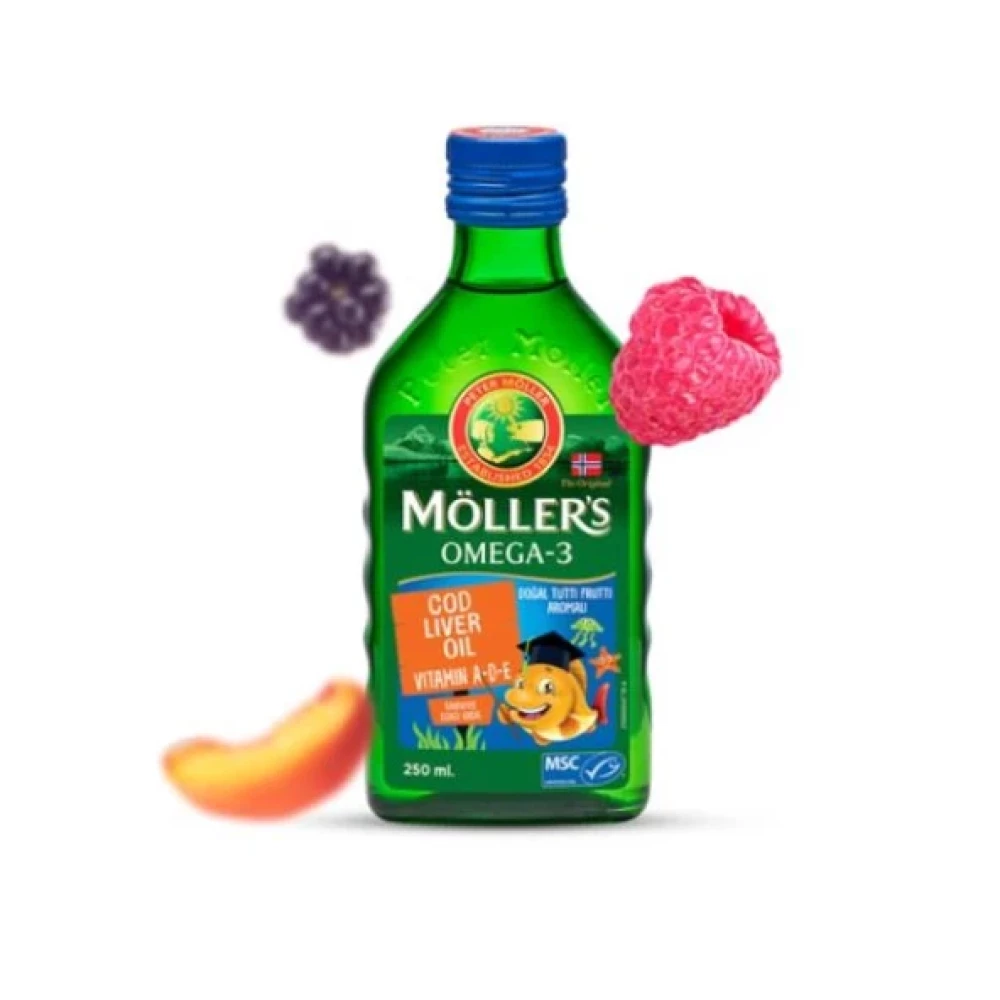 Moller's Omega-3 Cod Liver Oil Balik Yagi Tutti Fruitti 250 Ml Kişisel Bakım Gereçleri Fiyatı