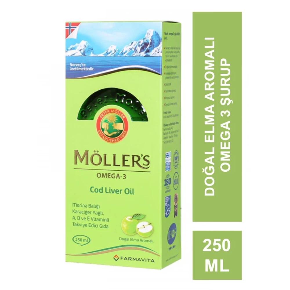 Moller's Omega Surup Dogal Elma Aromali 250 Ml Kişisel Bakım Gereçleri Fiyatı