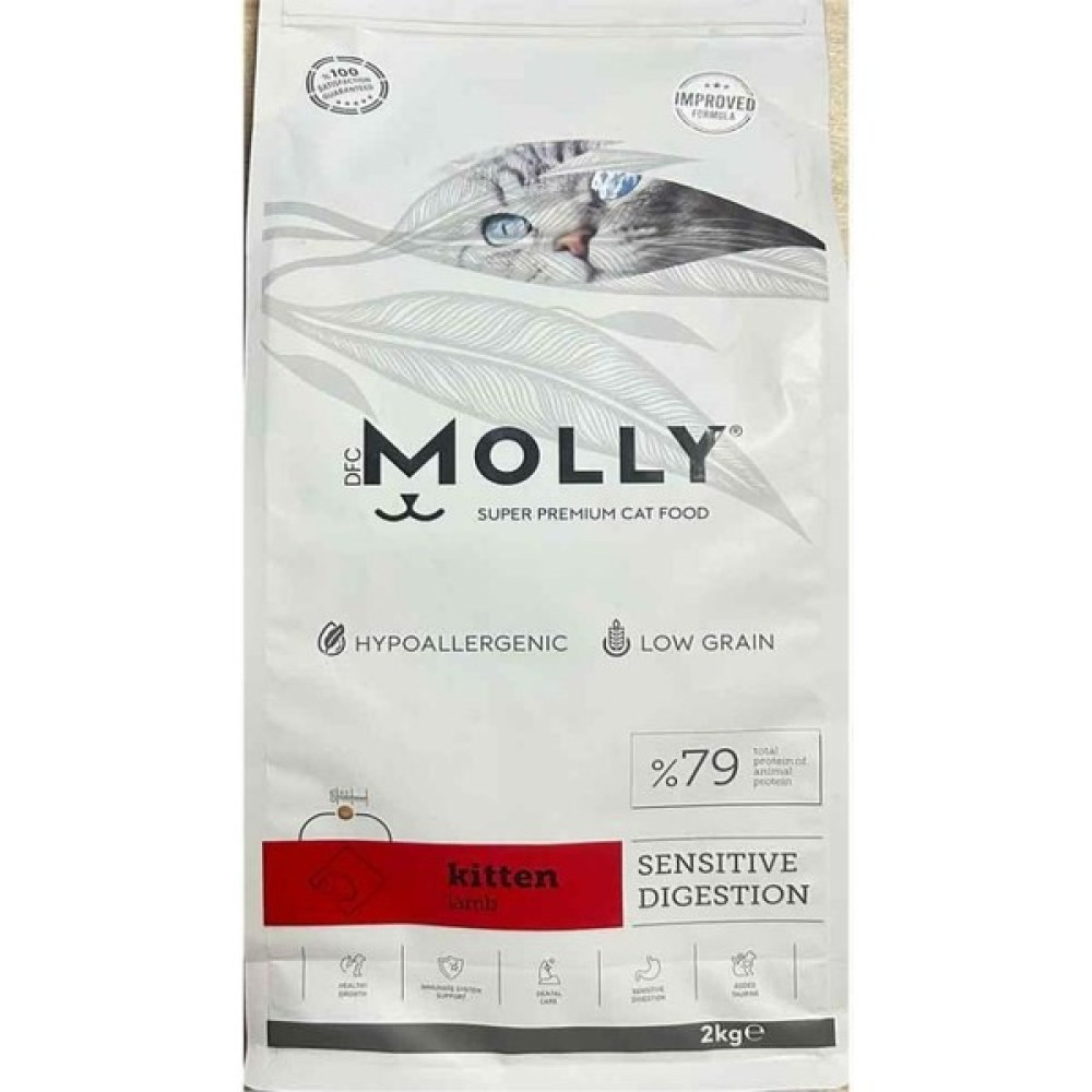 Molly Hipoalerjenik Düşük Tahıllı Kuzu Etli Yavru Kedi Maması 2 kg Evcil Hayvan Ürünleri Fiyatı