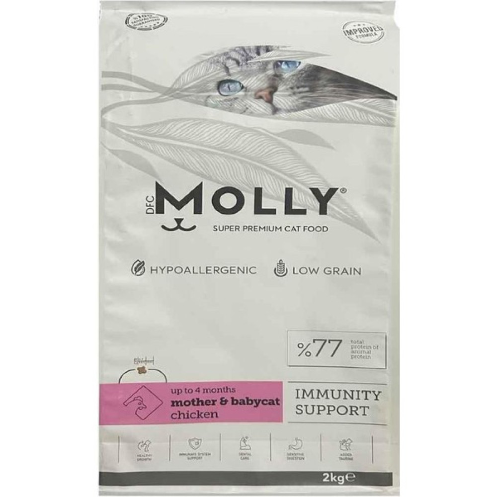 Molly Mother&babycat Hipoalerjenik Düşük Tahıllı Tavuklu Yavru Kedi Maması 2 kg Evcil Hayvan Ürünleri Fiyatı