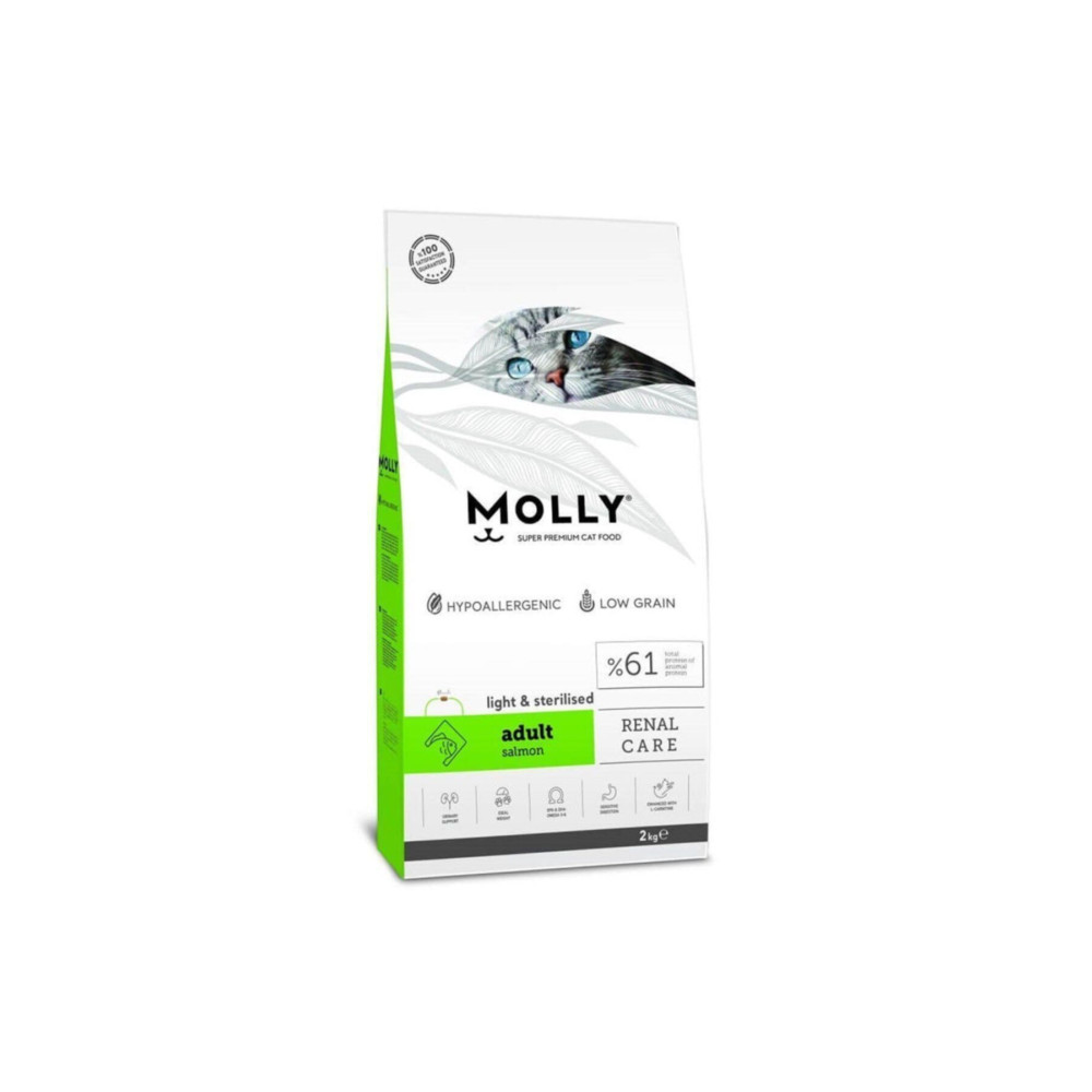 Molly Sterilised Somonlu Kısırlaştırılmış Kedi Maması 2 kg Evcil Hayvan Ürünleri Fiyatı