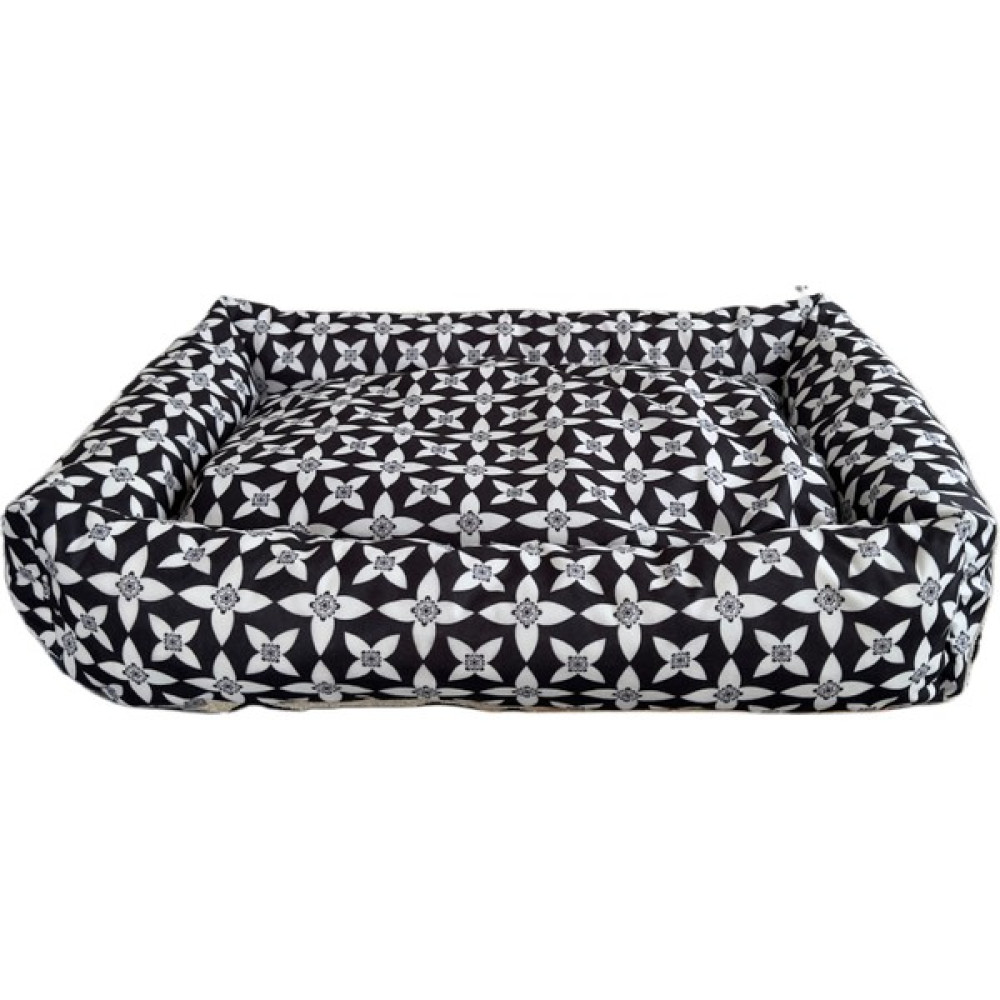 Molmeks Kedi Köpek Yatağı Yıkanabilir Yastıklı Kedi Köpek Uyku Minderi - Siyah - Beyaz - 80 x 100 cm Evcil Hayvan Ürünleri Fiyatı