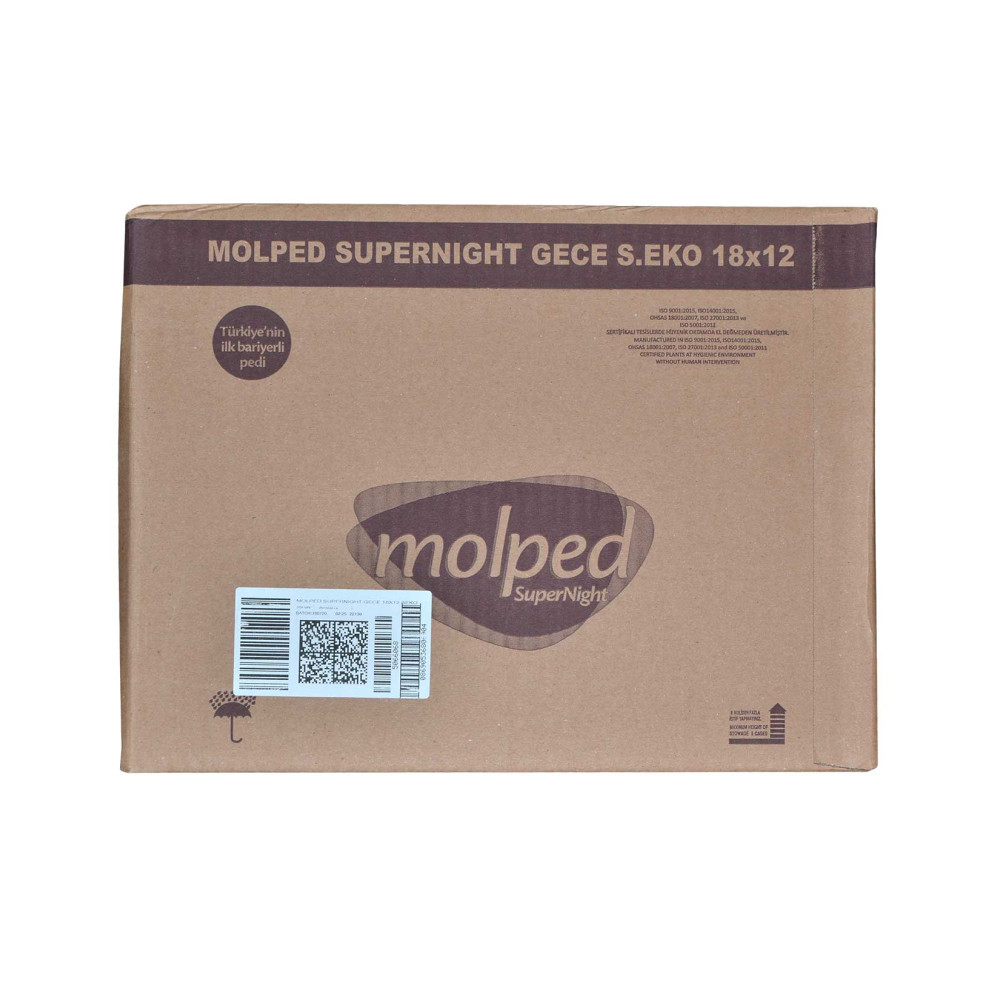 Molped Hijyenik Ped 18'li Gece Supernight