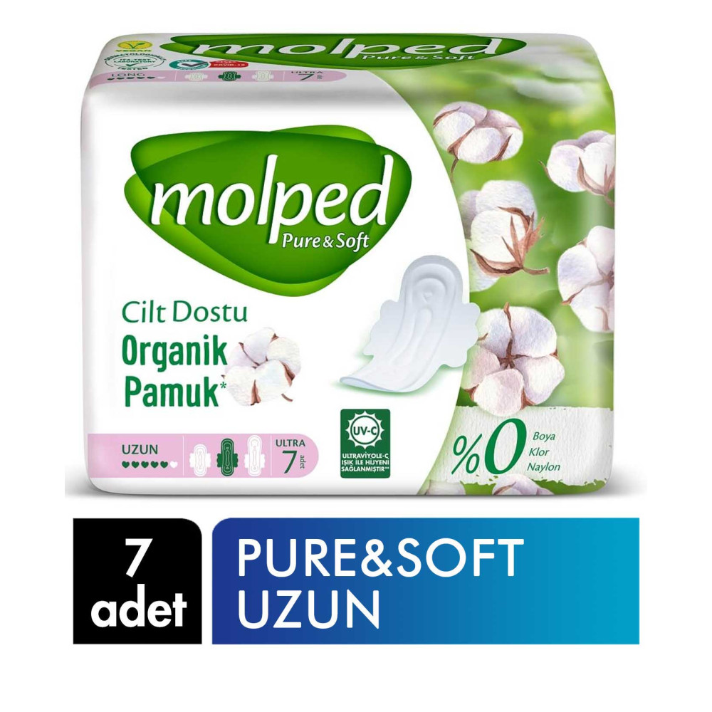 Molped Hijyenik Ped Pure&Soft 7'li Uzun Hijyenik Pedler ve Tamponlar Fiyatı
