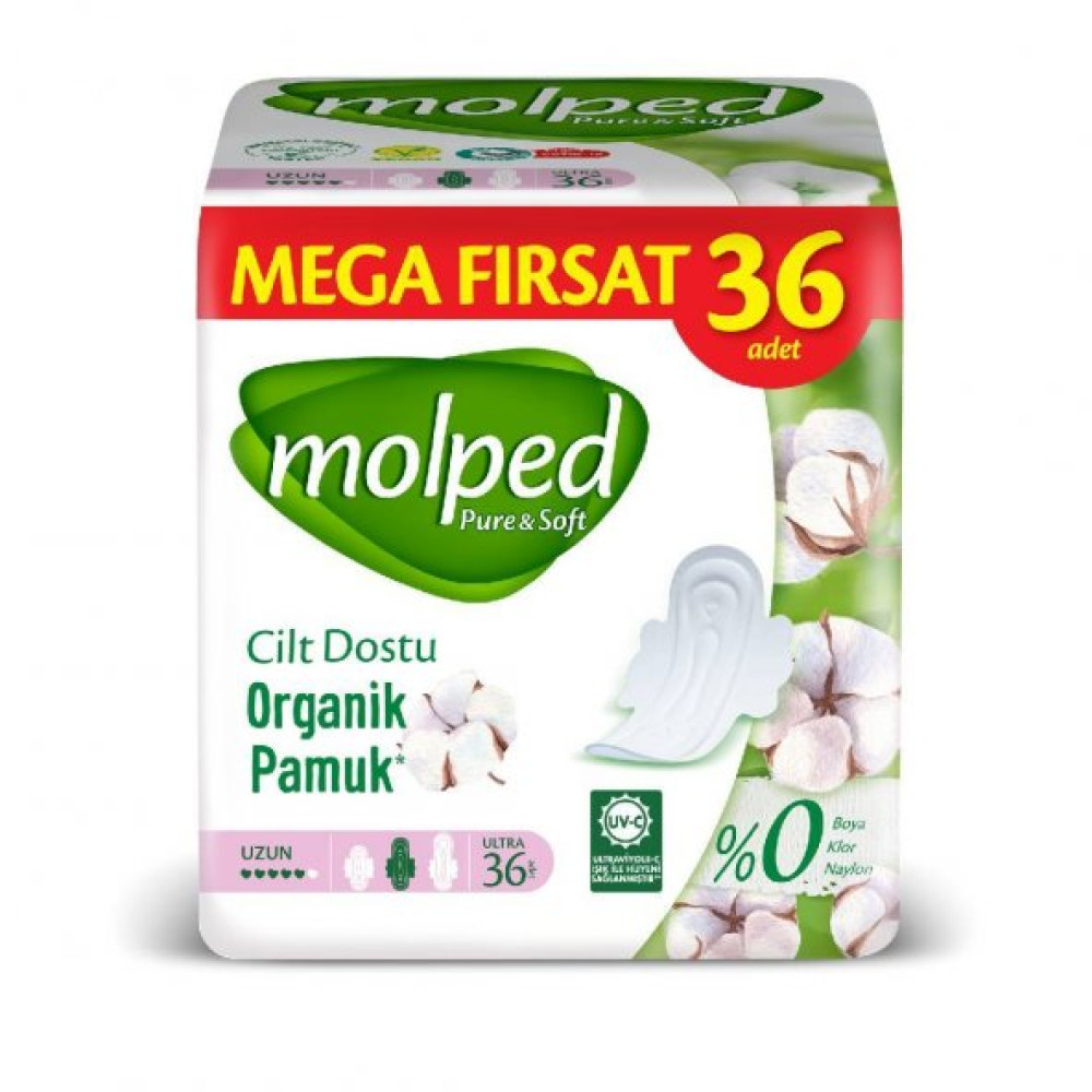 Molped Pure Soft Mega 36'Li Uzun Genital Bölge Temizliği Fiyatı