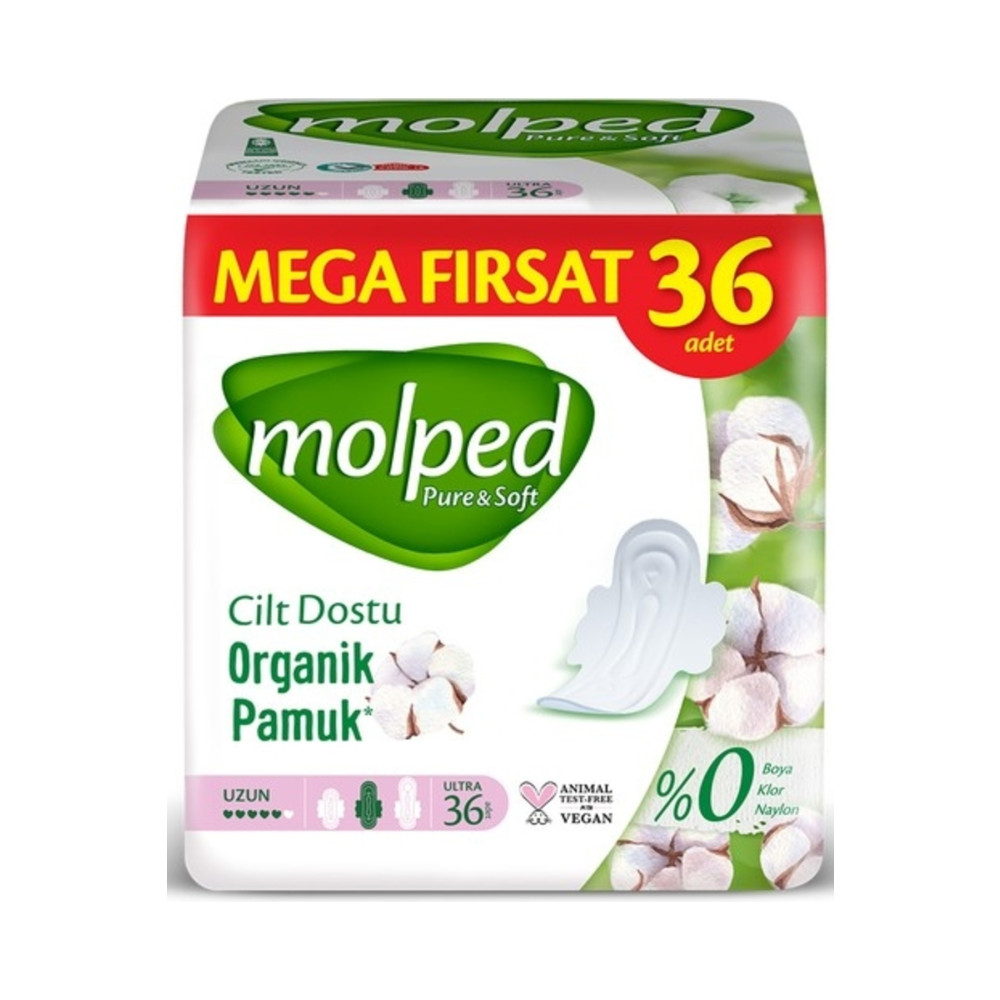 Molped Pure Soft Mega Fırsat Uzun Ultra 36 Lı Hijyenik Pedler ve Tamponlar Fiyatı