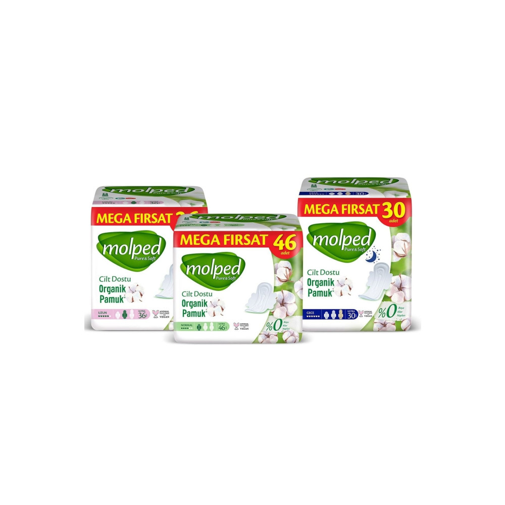 Molped Pure&soft Mega Karma Paket 112 Adet Hijyenik Pedler ve Tamponlar Fiyatı