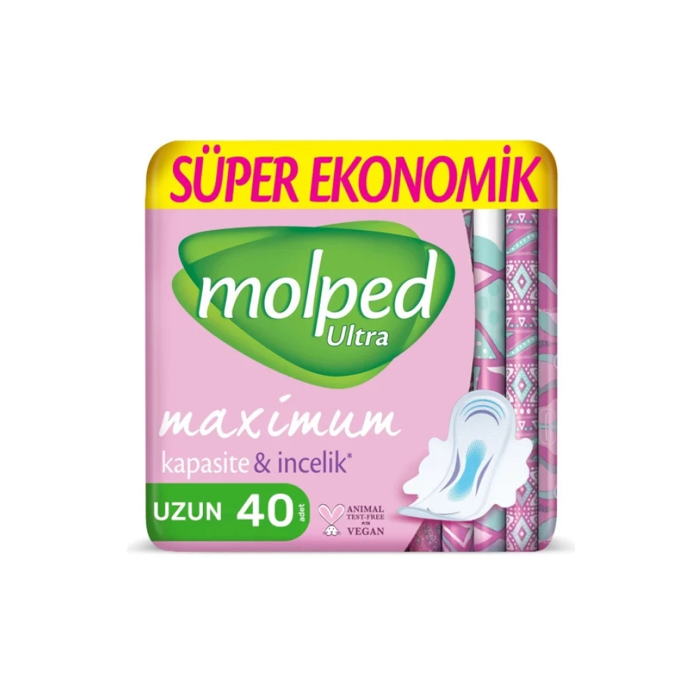 Molped Ultra Hijyenik Ped Anatomik Uzun 40 Adet Hijyenik Pedler ve Tamponlar Fiyatı