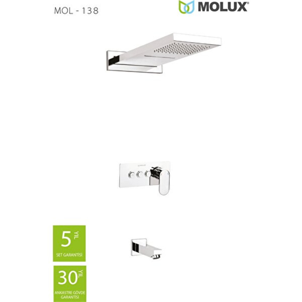 Molux Ankastre Comfort Panel Duş Seti Ankastre Duş Seti MOL138 Duş Seti Fiyatı