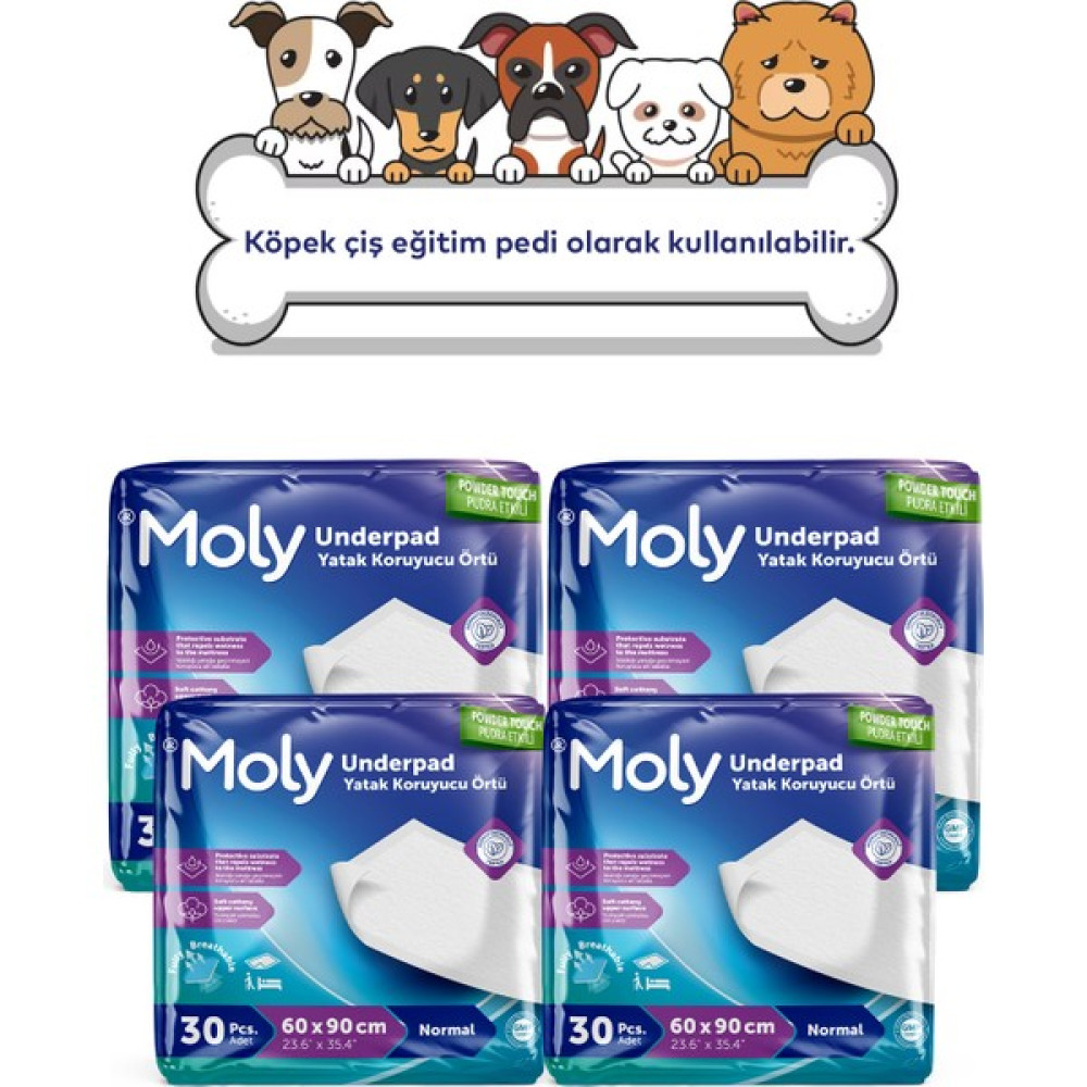 Moly Köpek Çiş Eğitim Pedi 120'li Evcil Hayvan Ürünleri Fiyatı