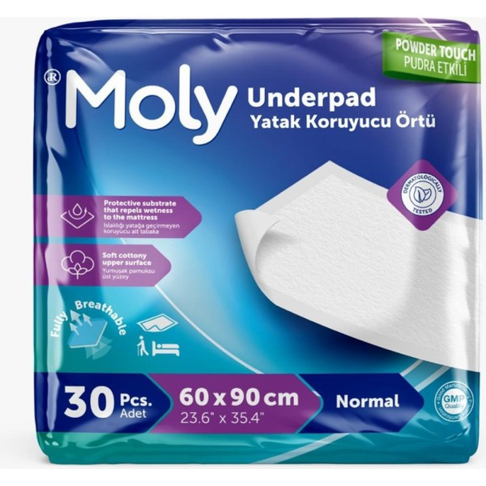 Moly Yatak Koruyucu Örtü 30'lu Paket - 60 x 90 cm Alez / Yatak Koruyucu Fiyatı