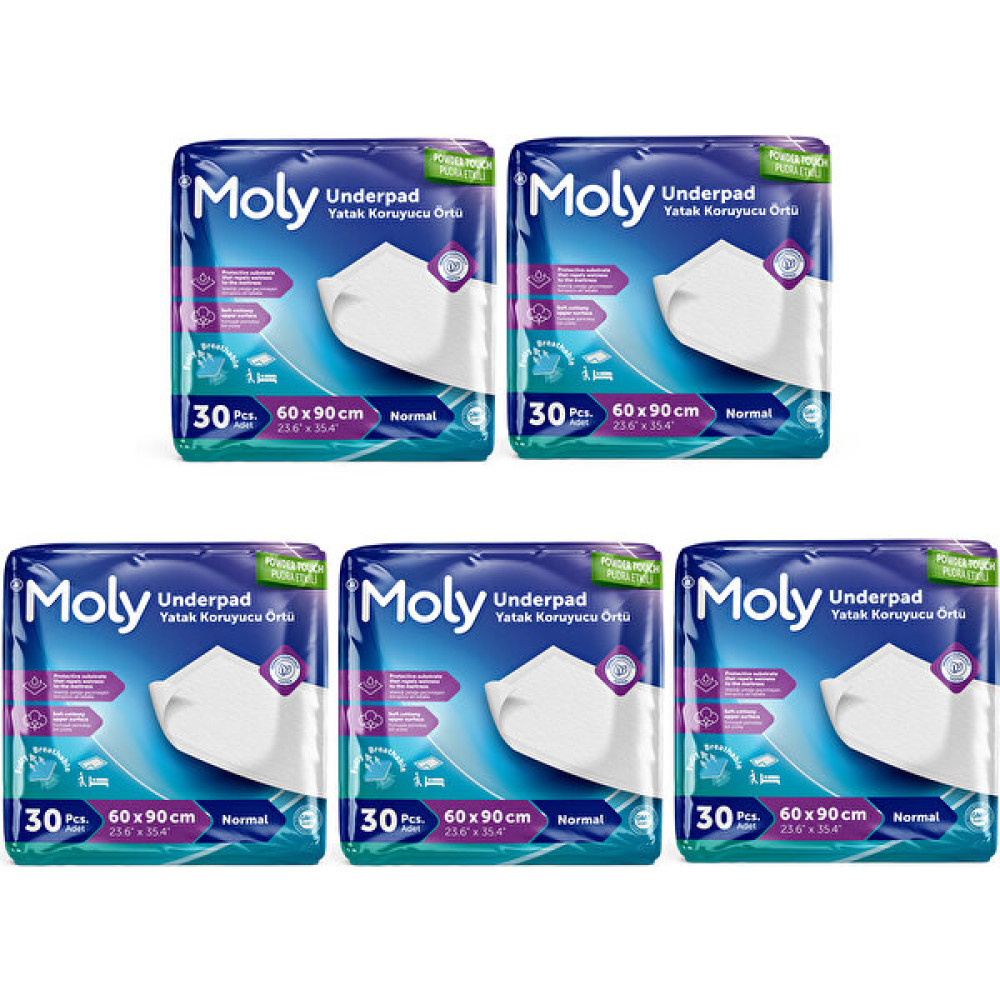 Moly Yatak Koruyucu Örtü 60 x 90 cm 150'li Alez / Yatak Koruyucu Fiyatı