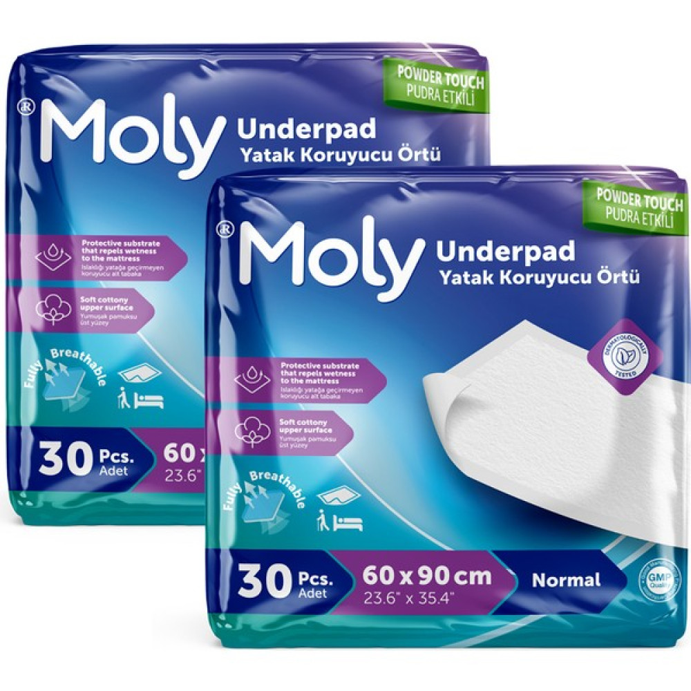 Moly Yatak Koruyucu Örtü 60 x 90 cm cm 60'lı Alez / Yatak Koruyucu Fiyatı