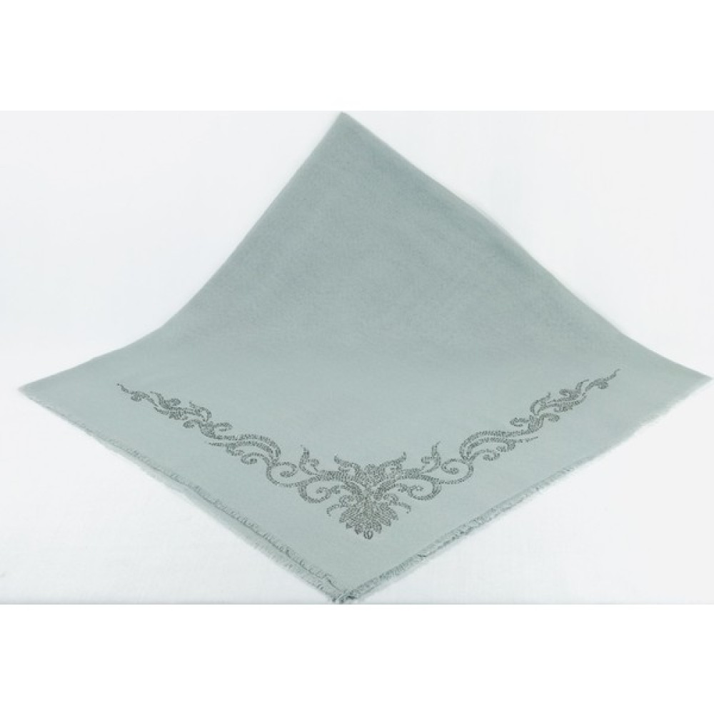 Mom Collection Taşlı Lüx Eşarp Gri Şahmeran Desen Eşarp Fiyatı
