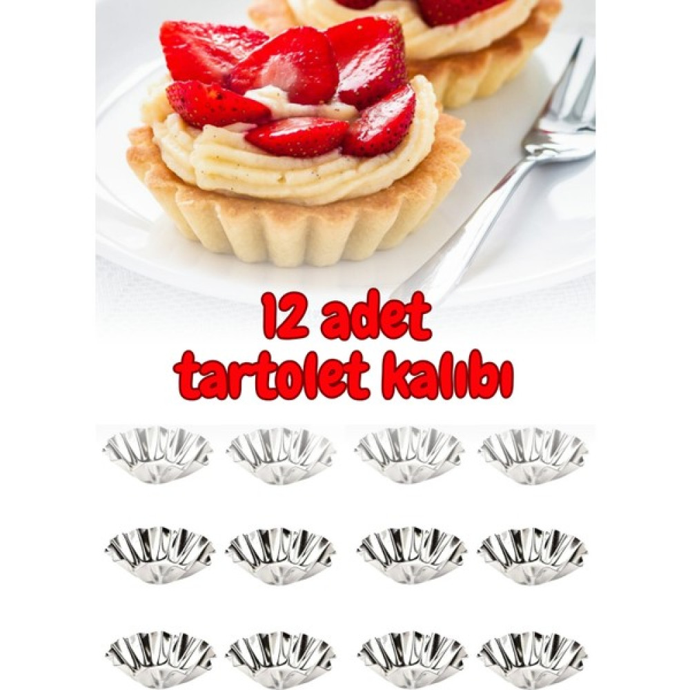 Mom Yoyu 12 Adet Tartolet Kalıbı Kek Kurabiye Tart Kalıbı 8 cm Orta Boy Kek Kalıpları Fiyatı