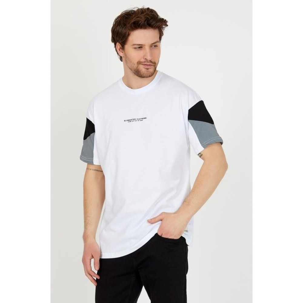 Moman Erkek Beyaz Premiumt-Shirt Erkek T-shirt Fiyatı