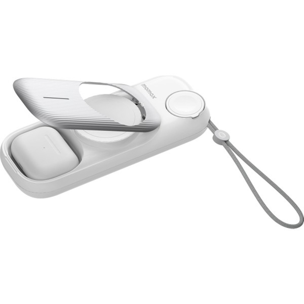 Momax Airbox Go Power Capsul 10.000 Mah 3 In 1 Wireless Charger - Beyaz Cep Telefonu Şarj Cihazı Fiyatı