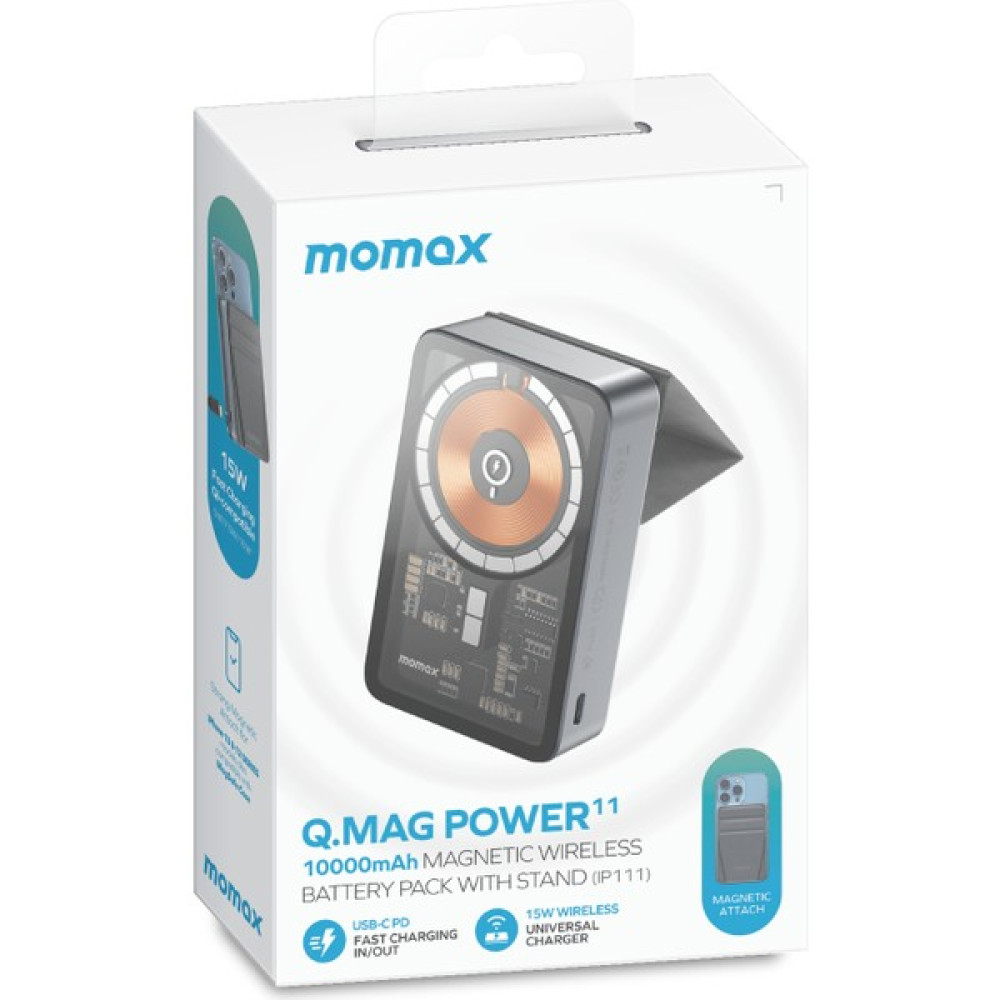 Momax Q.mag Power 11 10.000 Mah Magsafe Standlı Powerbank Taşınabilir Şarj Cihazı - Powerbank Fiyatı