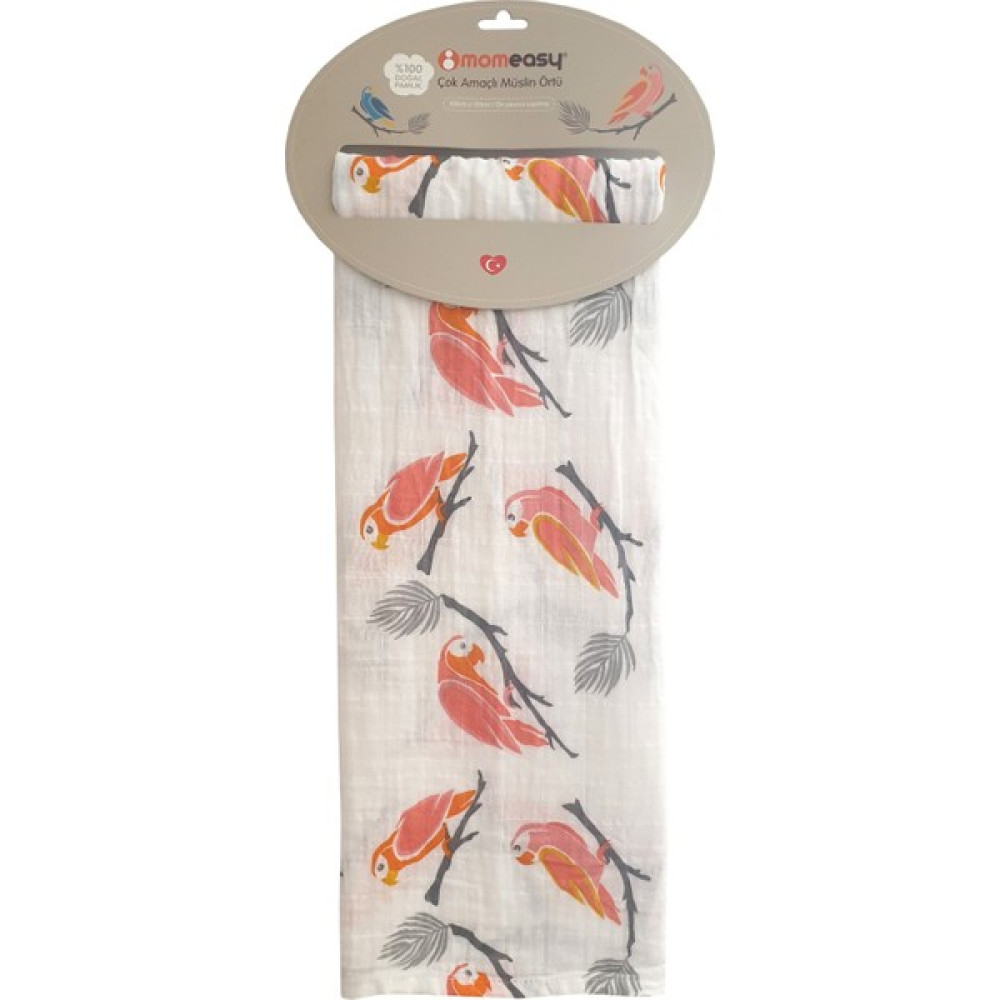 Momeasy 100 x 120 cm Pembe Papağan Tekli Örtü Pembe Hamilelik ve Emzirme Fiyatı