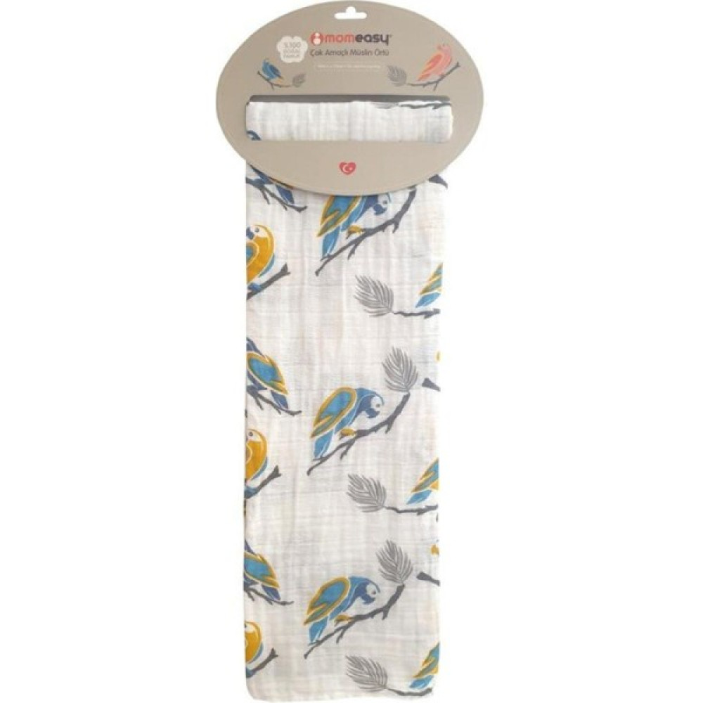 Momeasy 100*120 Mavi Papağan Tekli Örtü Beslenme Çantası Fiyatı