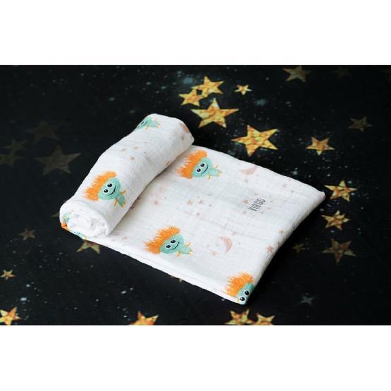 Momeasy 100x120 cm Başak Burcu Tekli Müslin Battaniye