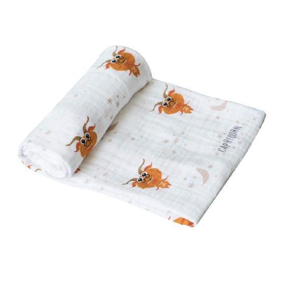 Momeasy 100x120 cm Oğlak Burcu Tekli Müslin Battaniye