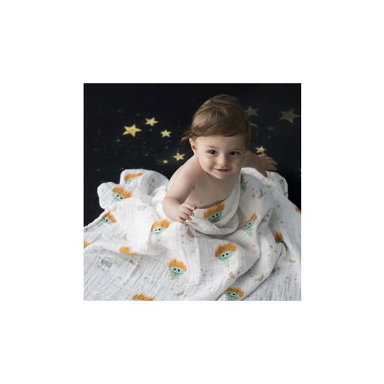Momeasy Tekli 100x120 cm Kalpler Müslin Örtü