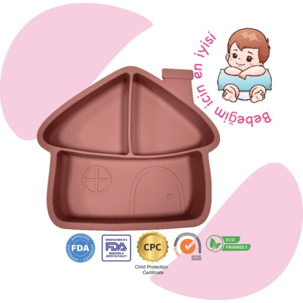 Momia Bebek Silikon Beslenme Mama Tabağı - Sağlıklı ve Renkli! - Pembe Oto Boyaları Fiyatı