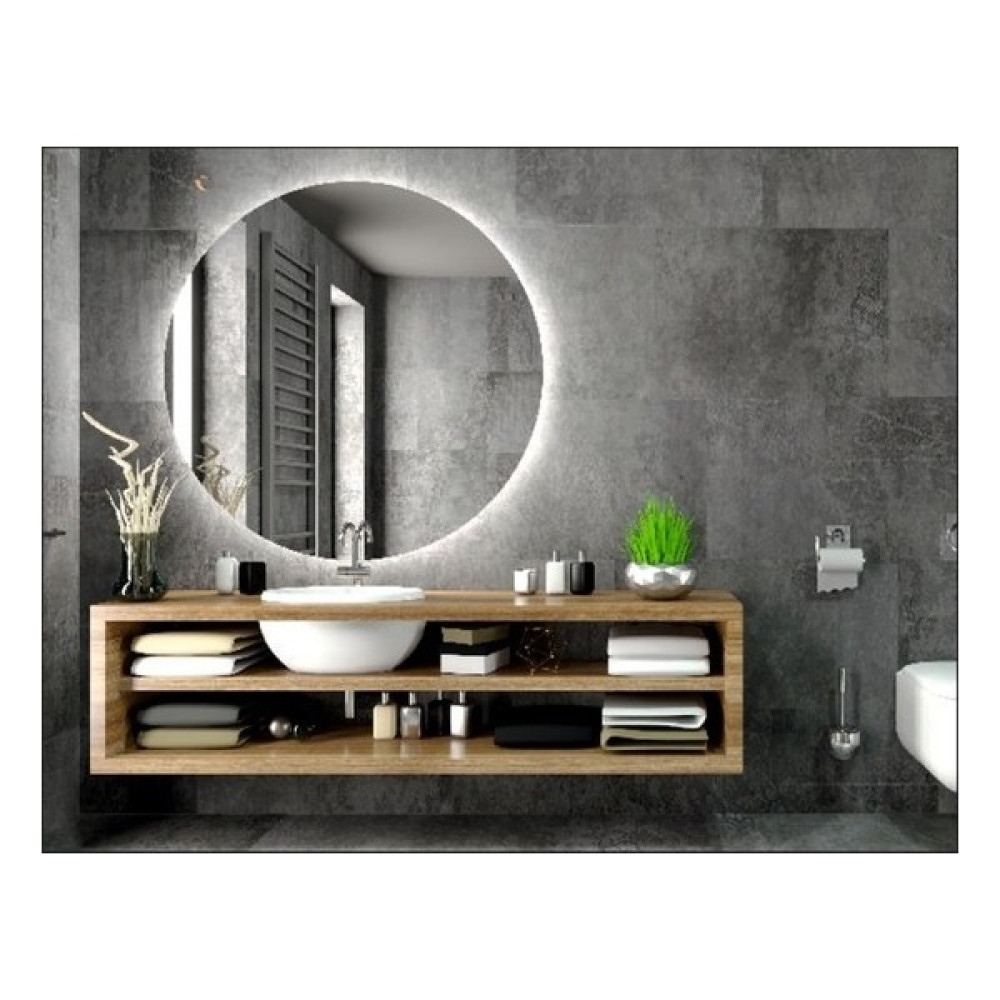 Momo Reklam 60 cm Çapında Beyaz Ledli Banyo Aynası Banyo Aynası Fiyatı