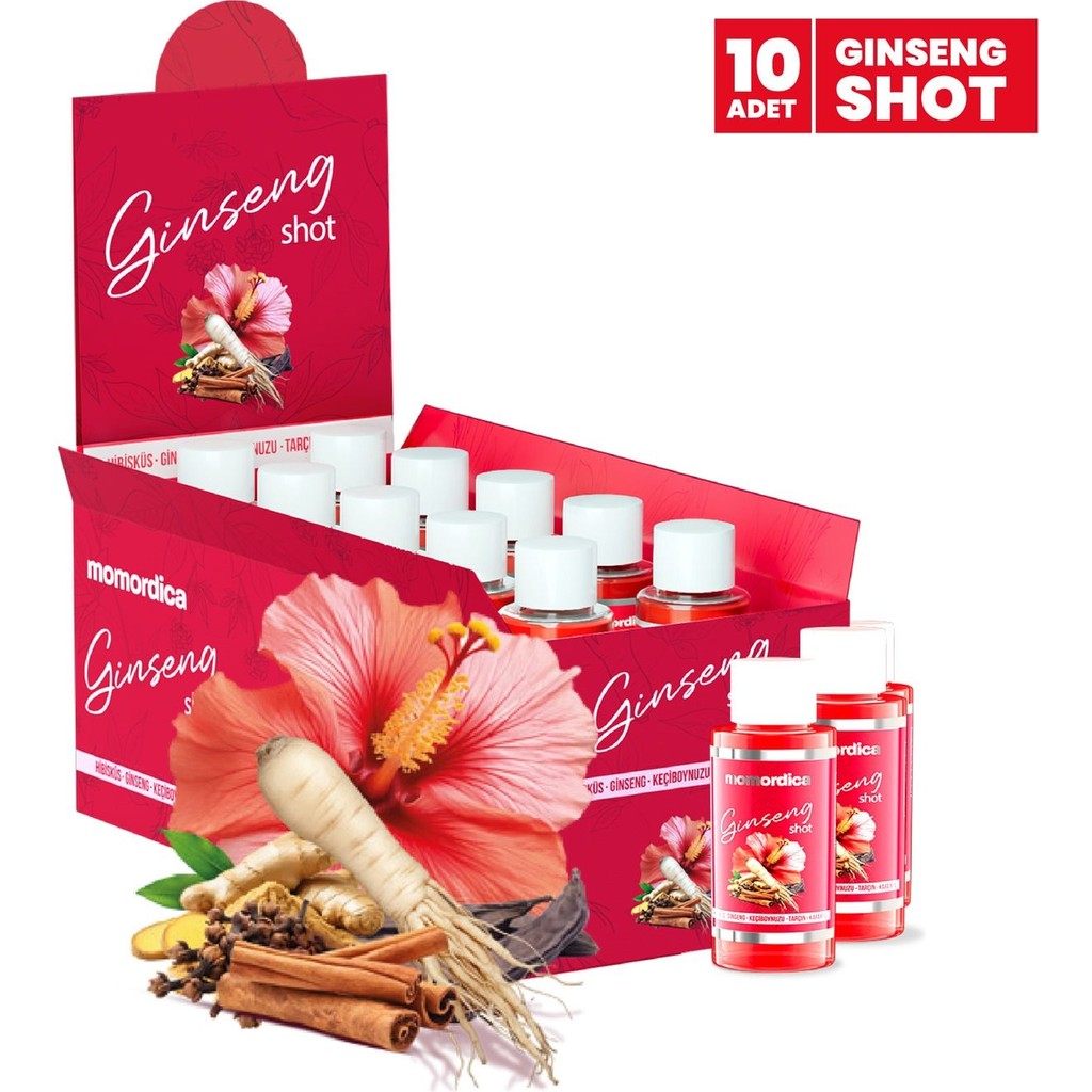 Momordica Ginseng Shot Süper Gıda Kompleksi 10 Adet Ginseng ve Hibisküs İçeren Doğal Formül - 50 ml Evcil Hayvan Ürünleri Fiyatı