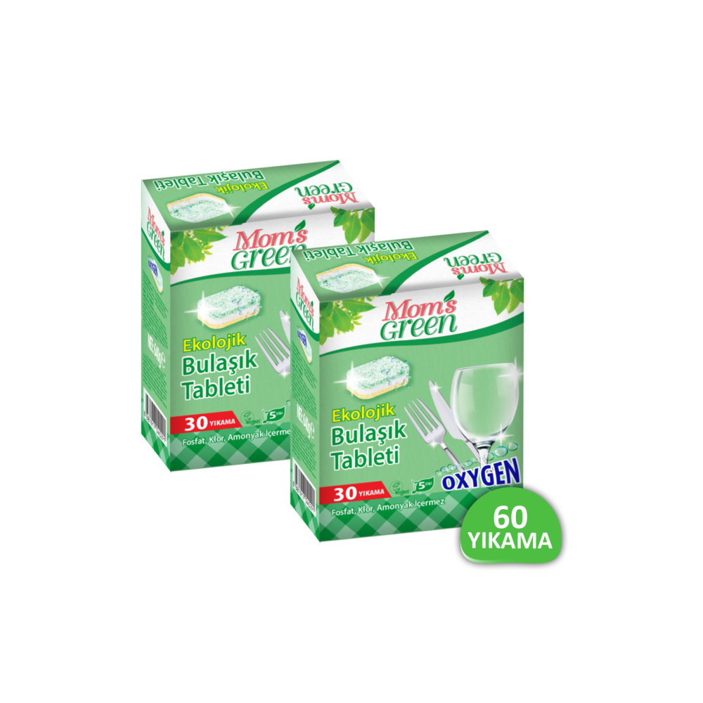 Moms Green 2li Set Moms Green Ekolojik Bulaşık Makinası Tableti 60 Tablet Bulaşık Yıkama Fiyatı