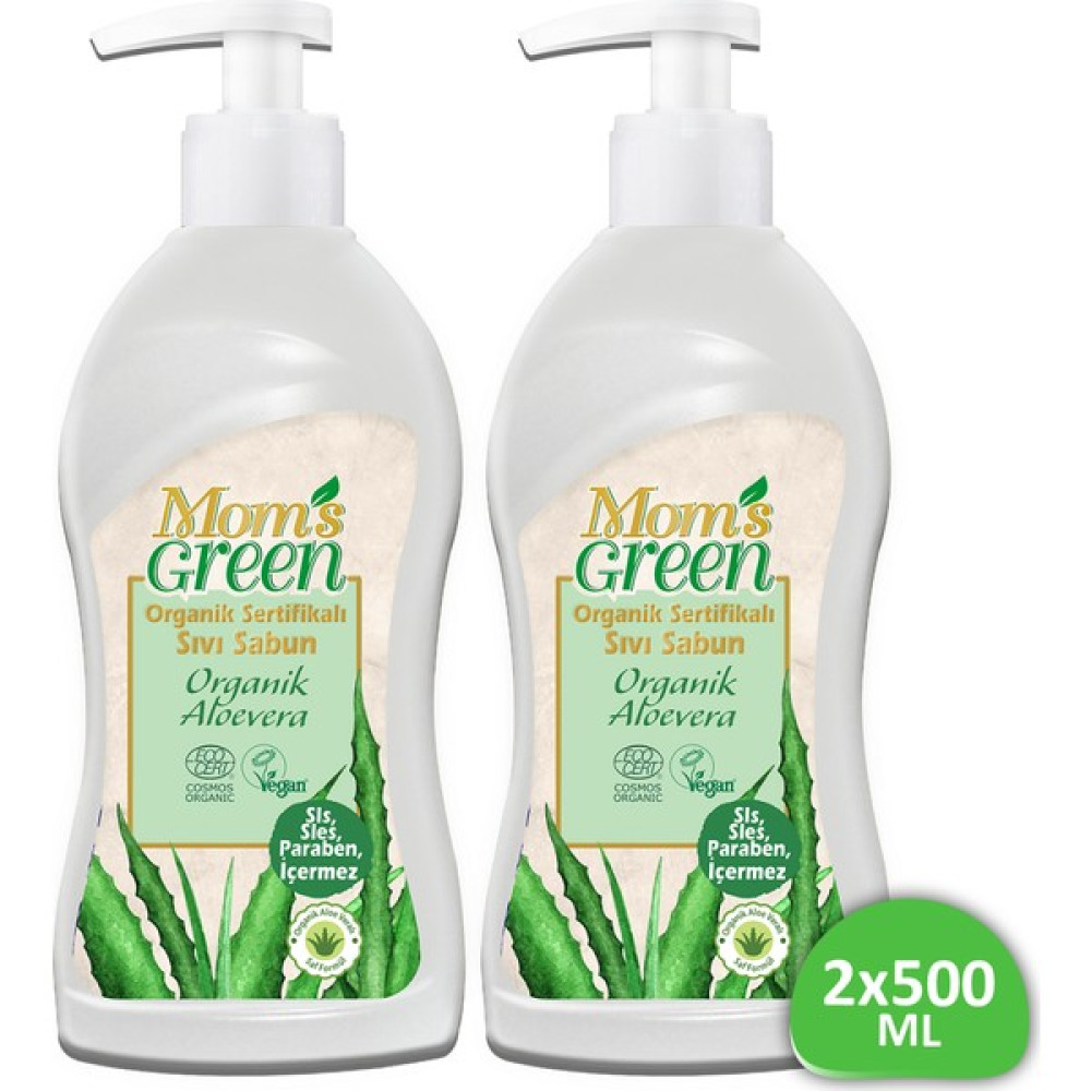 Mom's Green 2'li Set Sıvı Sabun - Organik Aloeveralı 500 ml + 500 ml El Bakımı Fiyatı