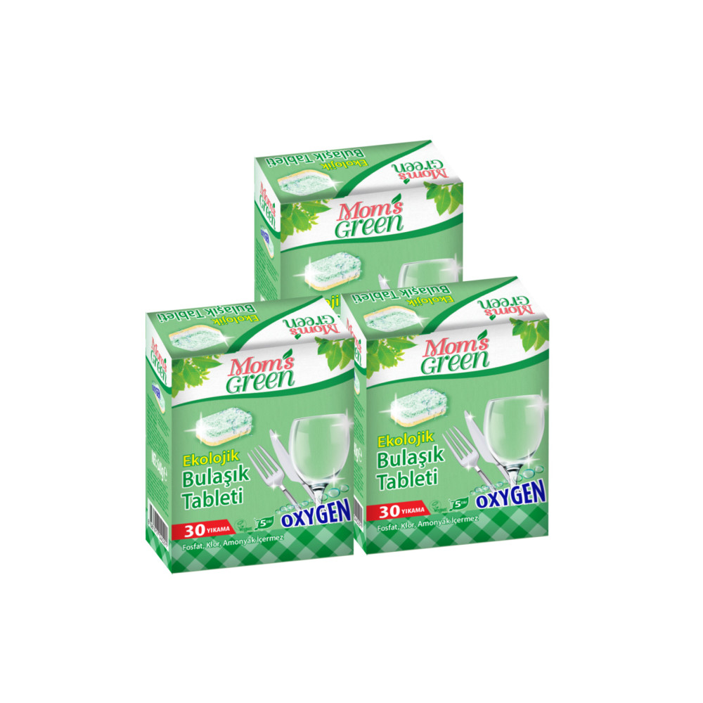 Moms Green 3lü Set Ekolojik Bulaşık Makinası Tableti 90 Tablet Bulaşık Yıkama Fiyatı