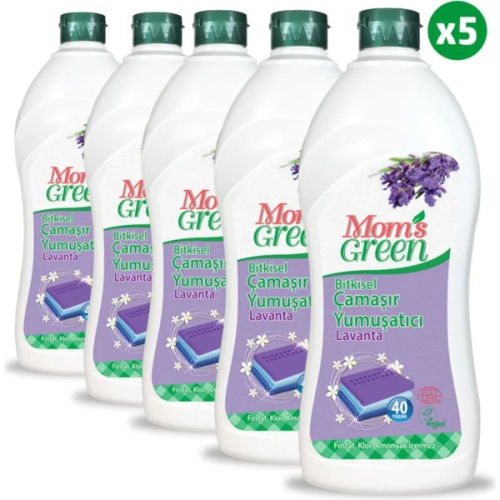 Mom's Green 5'li Set Mom's Green Organik Lavantalı Çamaşır Yumuşatıcı 5*750 ml // 200 Yıkama - 3,75 lt Yumuşatıcı Fiyatı