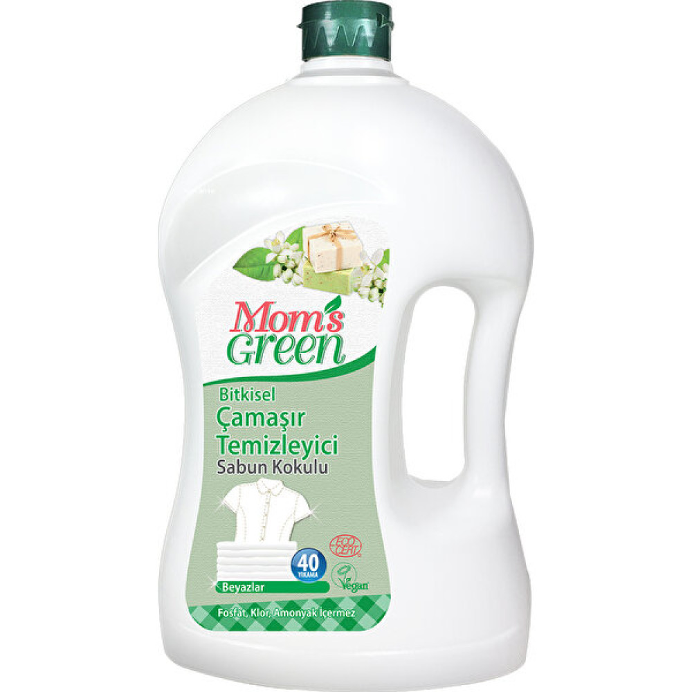 Mom's Green Bitkisel Çamaşır Deterjanı 40 Yıkama Sabun Kokulu - 1,5 lt Çamaşır Deterjanı Fiyatı