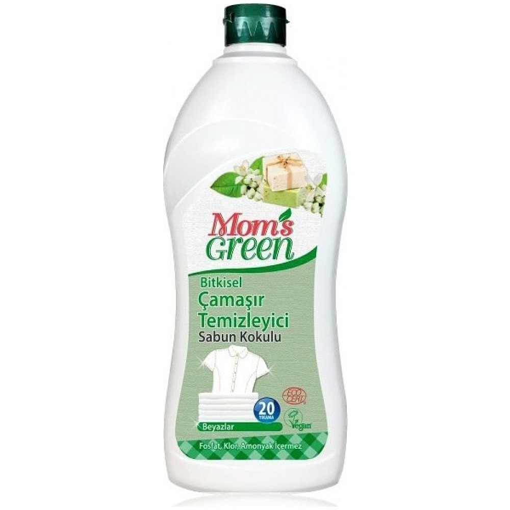 Mom's Green Bitkisel Çamaşır Deterjanı Beyazlar - Sabun Kokulu - 750 ml Çamaşır Deterjanı Fiyatı