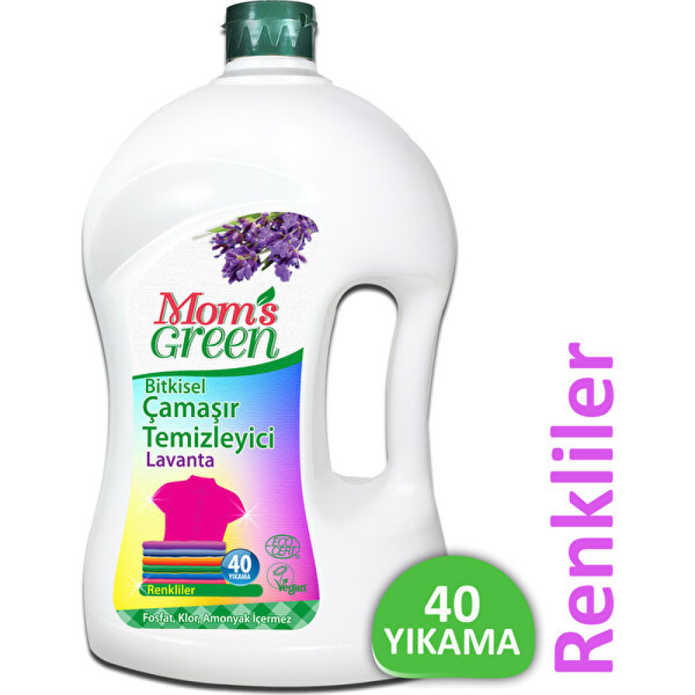 Mom’s Green Bitkisel Çamaşır Temizleyici Renkliler 40 Yıkama Eco - 1,5 lt Çamaşır Deterjanı Fiyatı