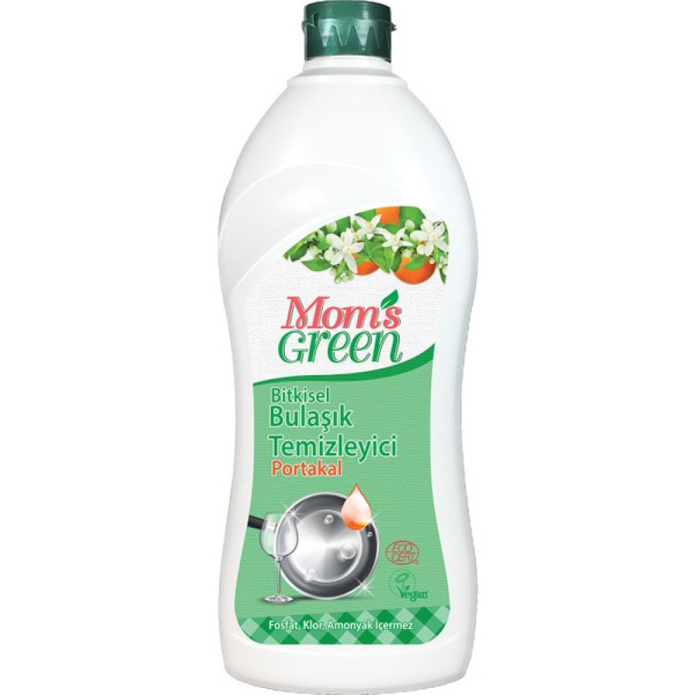 Mom's Green Bitkisel Elde Bulaşık Yıkama Deterjanı 750 ml - Portakallı Bulaşık Yıkama Fiyatı