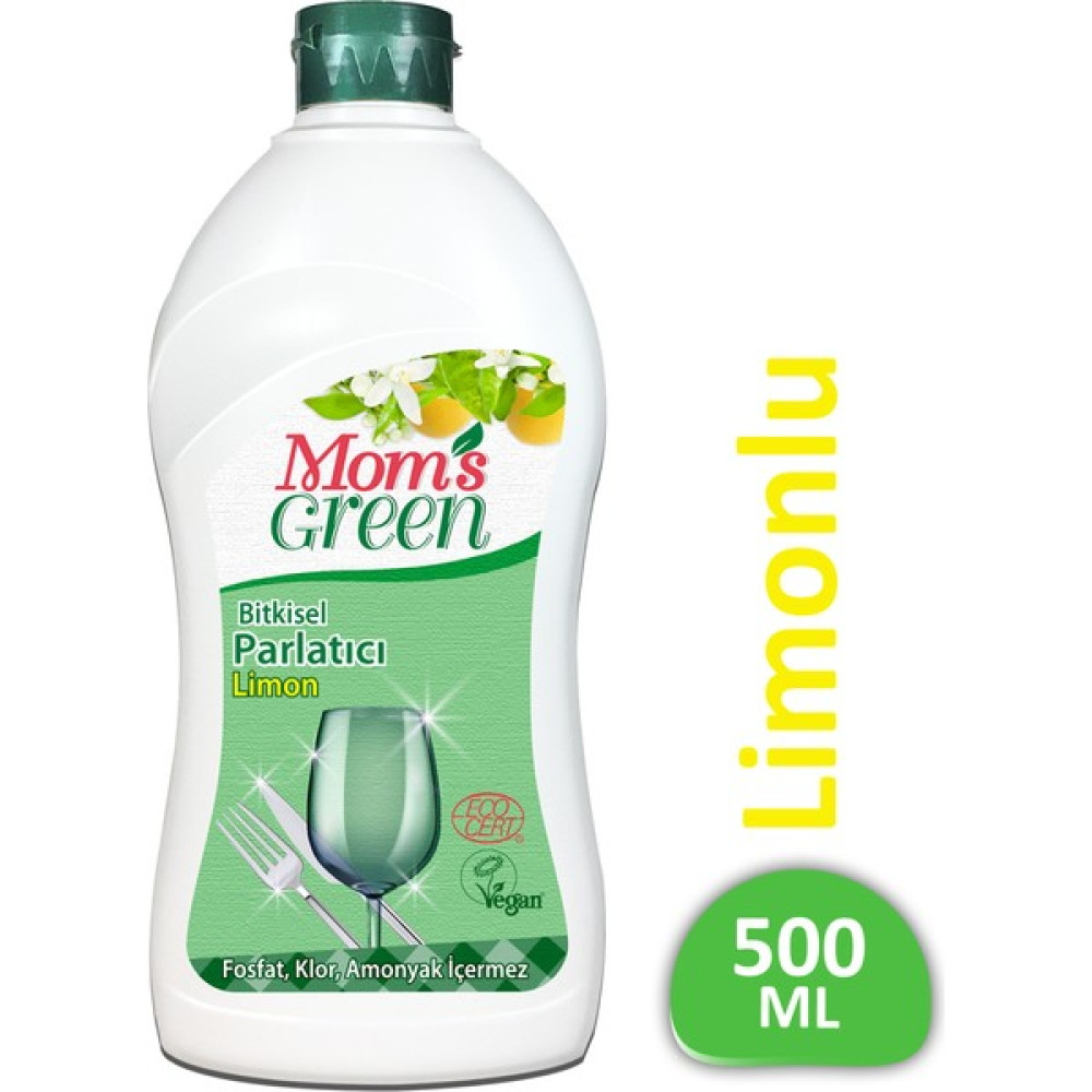 Mom's Green Bitkisel Limonlu Bulaşık Makinesi Parlatıcısı 500 ml Bulaşık Yıkama Fiyatı