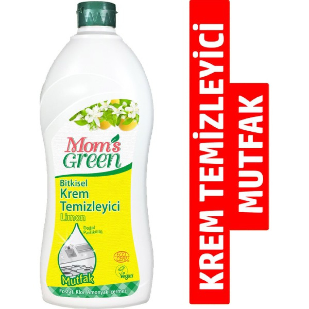 Mom's Green Bitkisel Limonlu Krem Temizleyici Mutfak - 750 ml Temizlik Malzemeleri Fiyatı