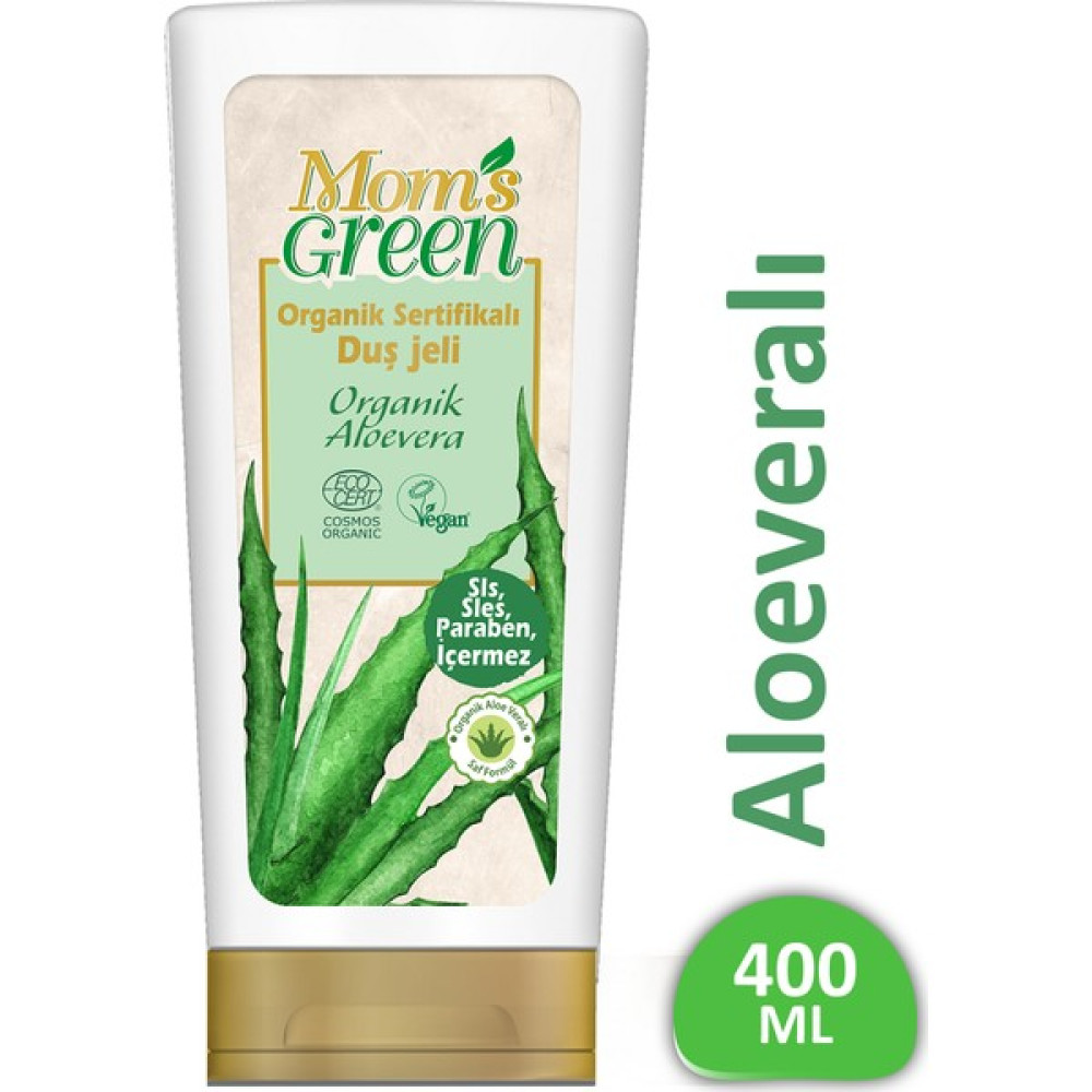 Mom's Green Duş Jeli - Organik Aloeveralı 400 ml Duş Jelleri ve Banyo Köpükleri Fiyatı