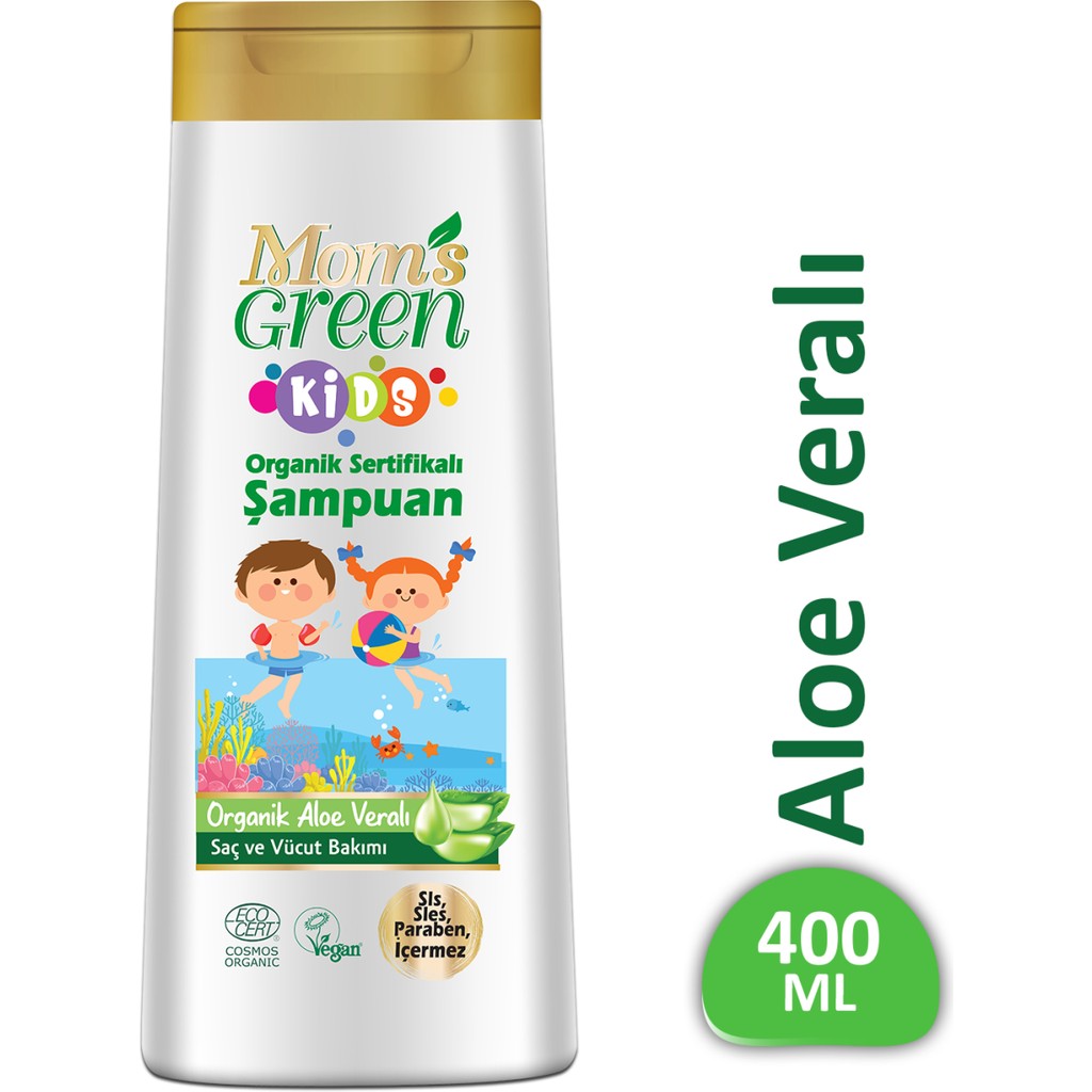 Mom's Green Organik Aloe Veralı Kids- Çocuk Şampuanı 400 ml Bebek Şampuanı Fiyatı