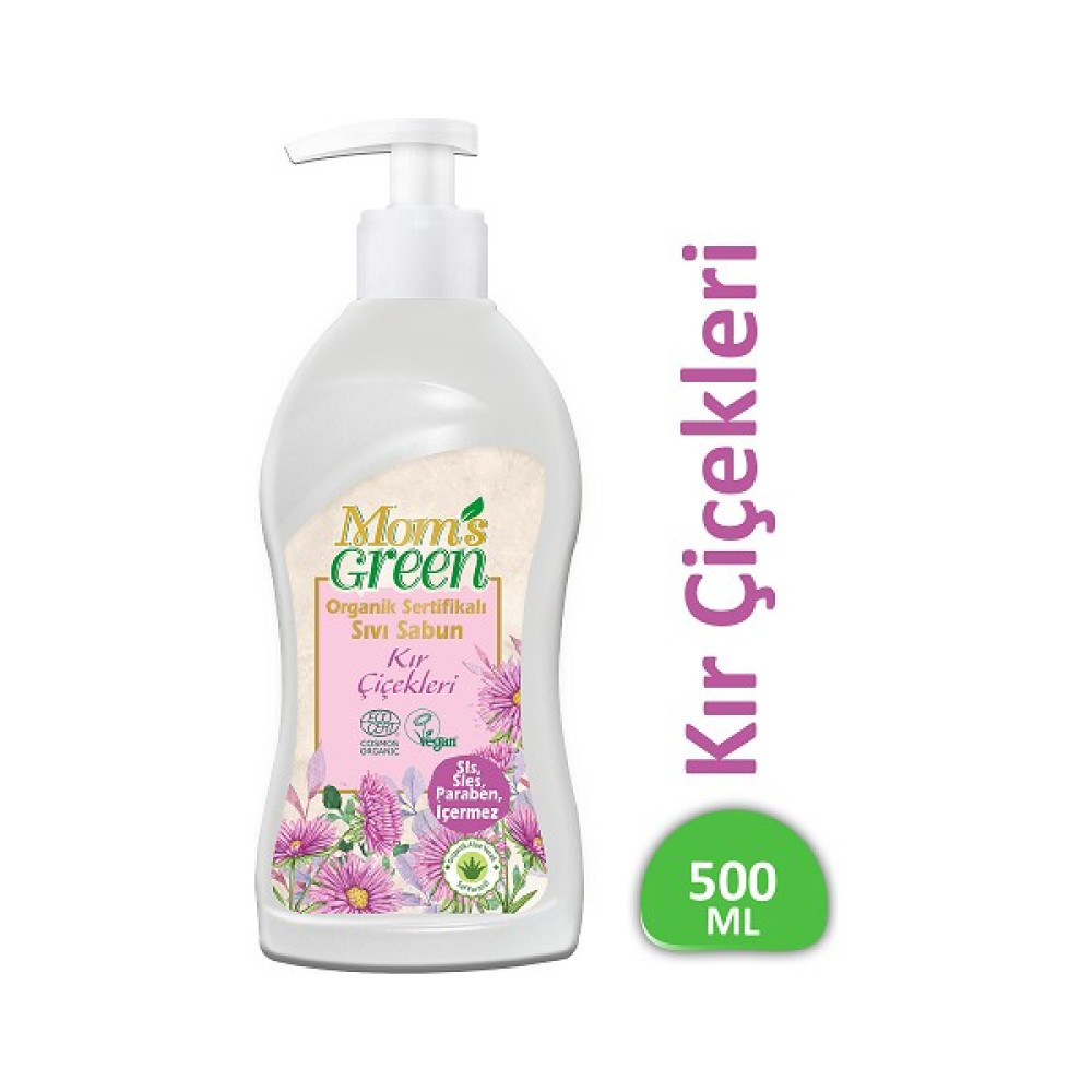 Mom's Green Sıvı Sabun - Kır Çiçekleri 500 ml Ecocert Cosmos El Bakımı Fiyatı