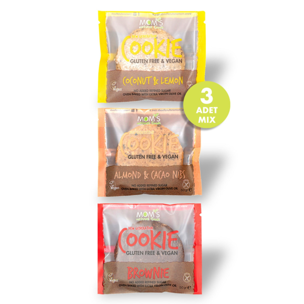 Moms Natural Foods 3lü Mix Glutensiz COOKIES Kahvaltılık Gevrek Fiyatı